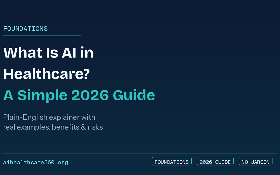 What Is AI in Healthcare? A Simple 2026 Guide With Examples