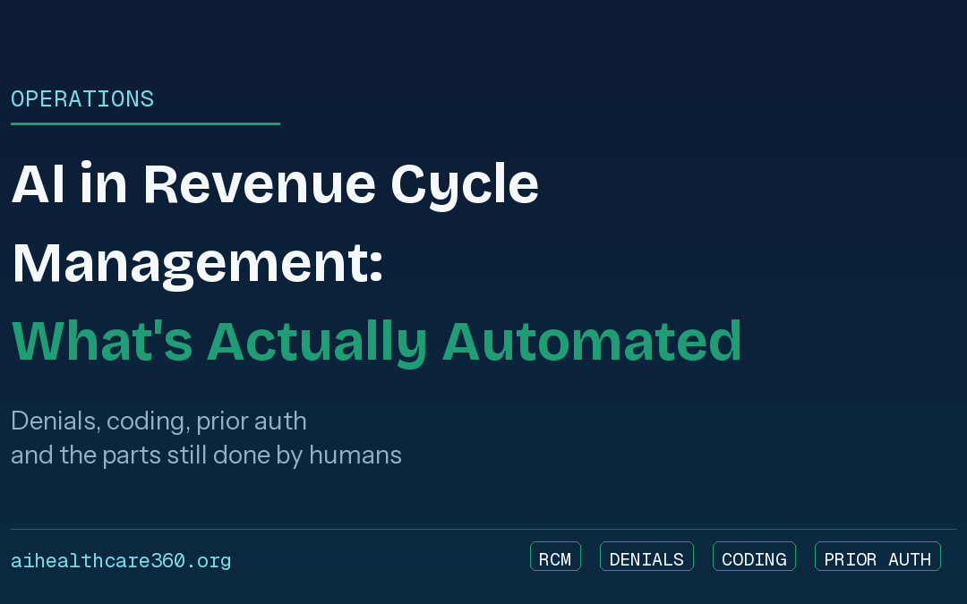 AI in Healthcare Revenue Cycle Management: What’s Actually Automated