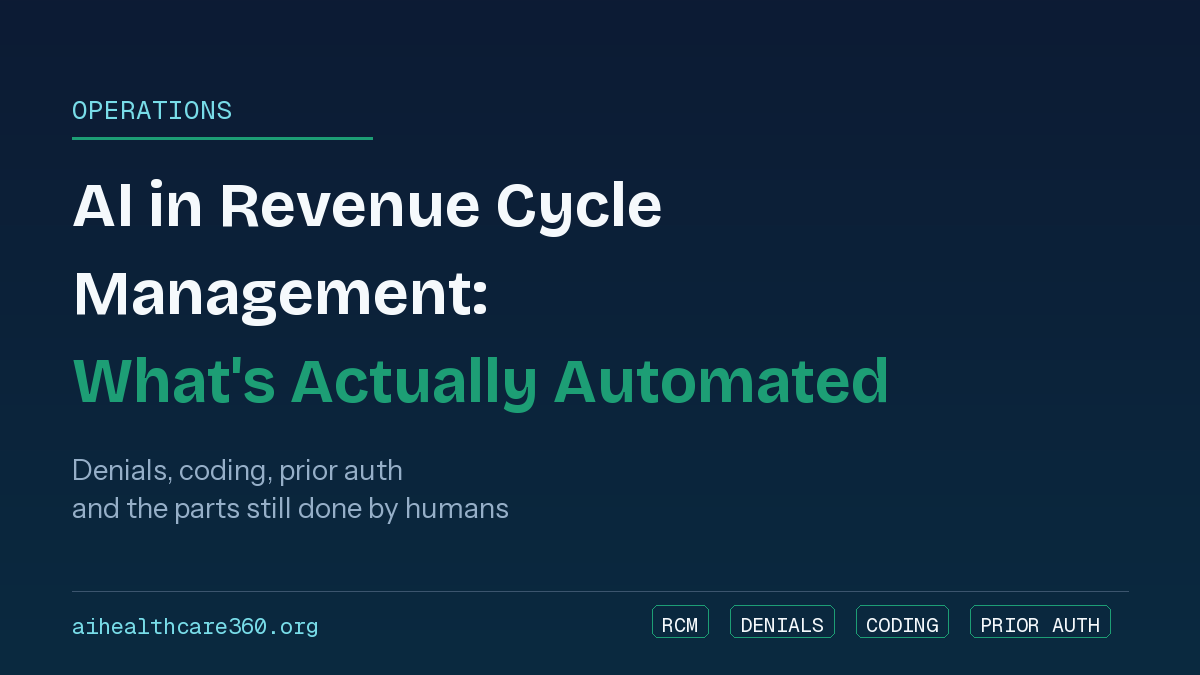 Hospital revenue cycle staff reviewing AI-flagged claims and denials on a dashboard screen