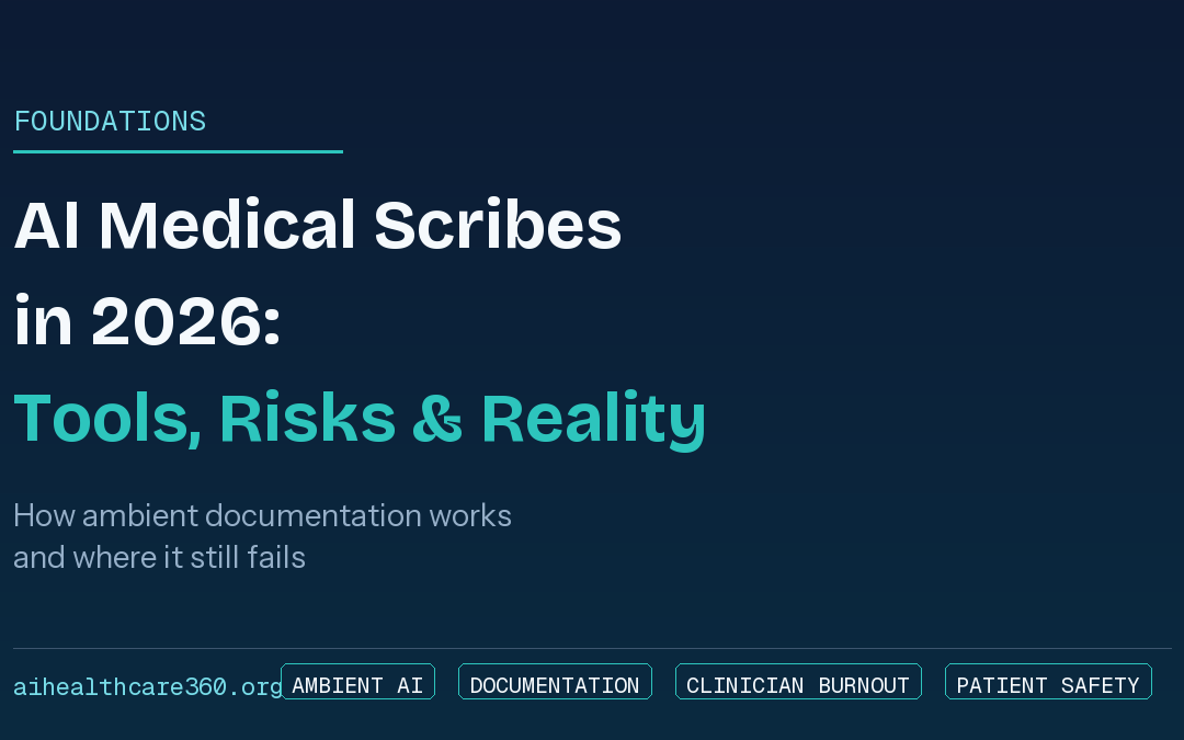 AI Medical Scribes in 2026: How They Work, Top Tools, What Can Go Wrong