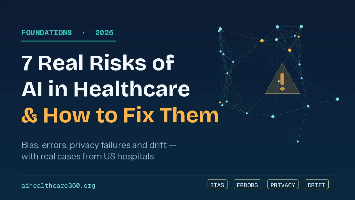 7 real risks of AI in healthcare in 2026 — bias, errors, privacy and drift