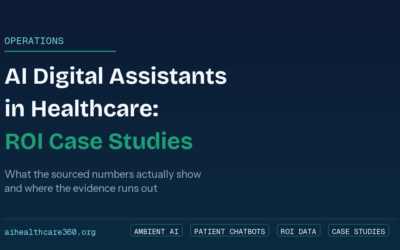 AI in Healthcare Blog | News, Risks & Research (aihealthcare360) 3 AI Digital Assistants in Healthcare: ROI Case Studies