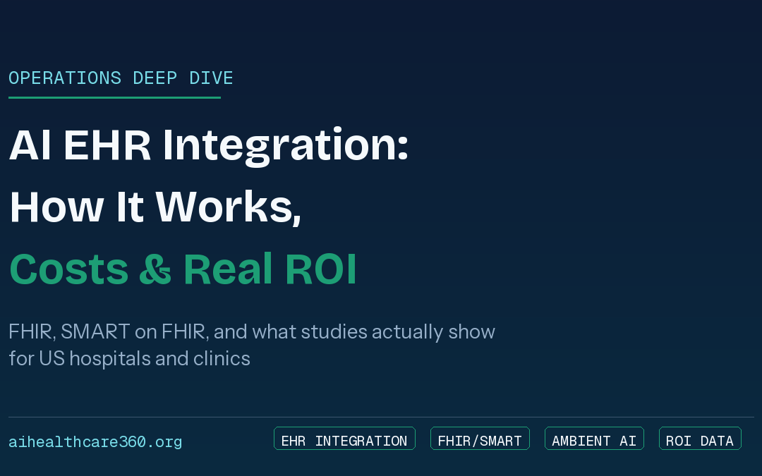 AI EHR Integration: How It Actually Works, Costs, and ROI