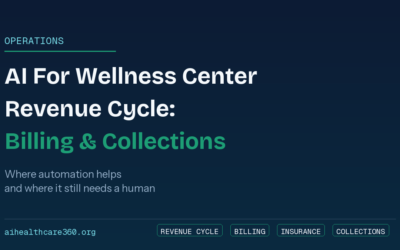 AI in Healthcare Blog | News, Risks & Research (aihealthcare360) 3 AI for Wellness Center Revenue Cycle: Insurance, Billing & Collections
